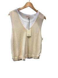 Elan - Women's Sly Layered Tee Sweater Top