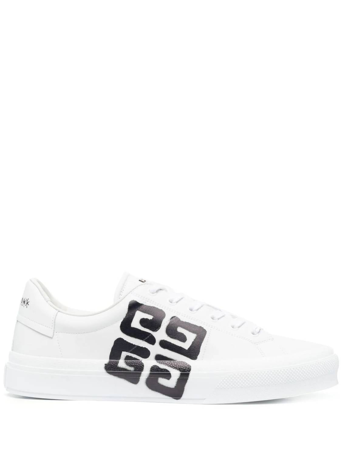 Givenchy Women's 4g City Sport Low Top Sneakers in white black - women's sneaker