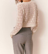 Loveshackfancy - Calico Embellished Pointelle Cardigan