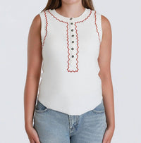 Aaron & Amber - Canyon Stitched Tank Top