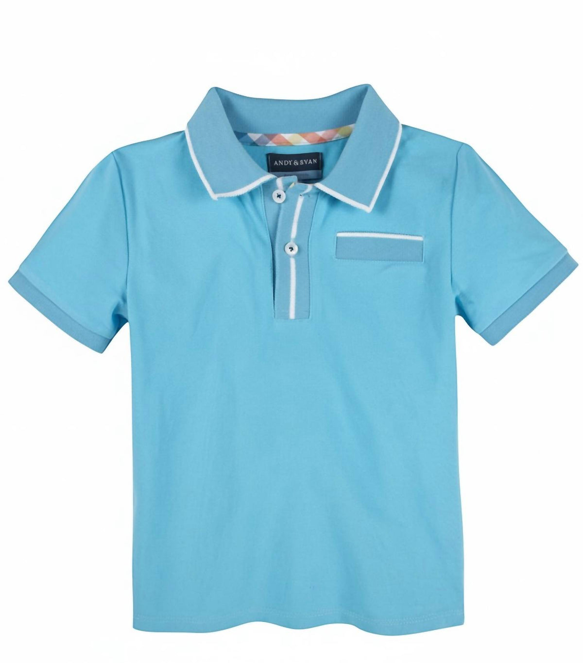 Andy & Evan - Kids Polo Tee With Ribbing