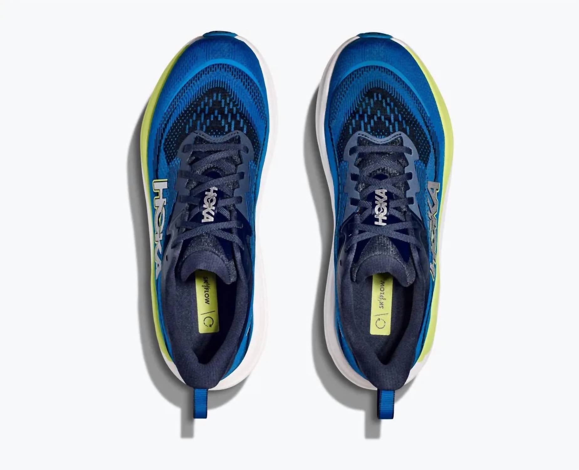 Hoka Men's Skyflow Shoe in varsity navy electric cobalt - men's shoe - alternate view