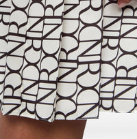 Nina Ricci - All Over Logo Pleated Mini Skirt