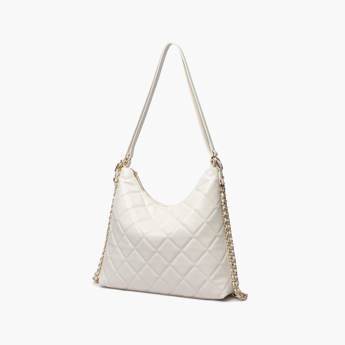 Like Dreams - Women's Quilted Vegan Leather Convertible Shoulder Bag