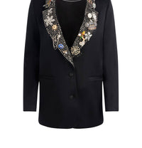 Alice + Olivia - Elna Embellished Long Blazer