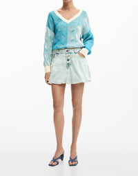 Desigual - Short Denim Mini Skirt