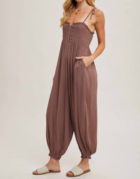 Bluivy - Shoulder Tie Jumpsuit