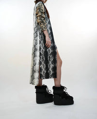 Liviana Conti - Snakeskin Print Shirt Dress