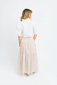 Karlie - Sweet Bloom Digital Floral Smock Tier Maxi Skirt