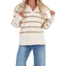 In February - Cozy Current Stripe Sweater