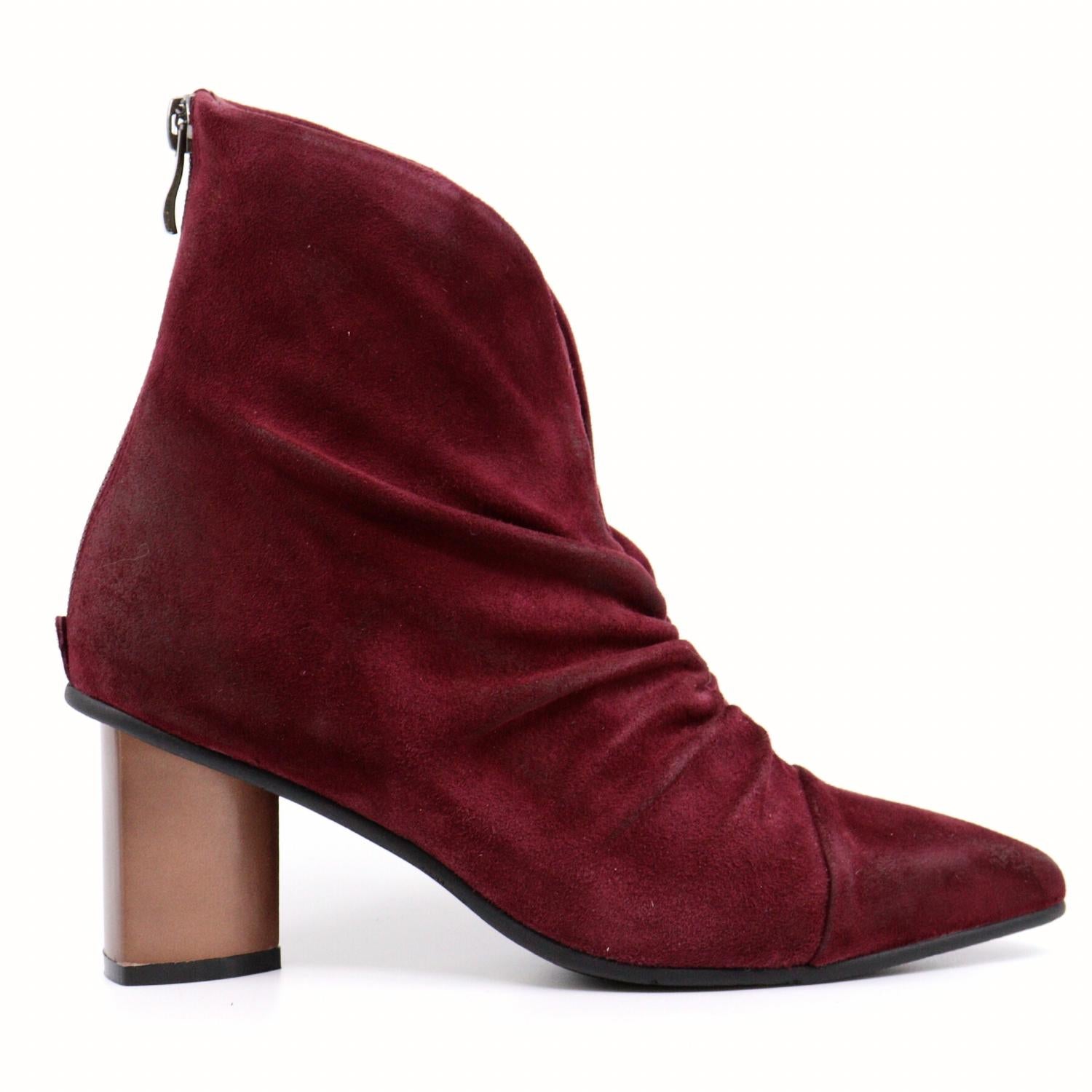 Hetty Suede Heel Boots