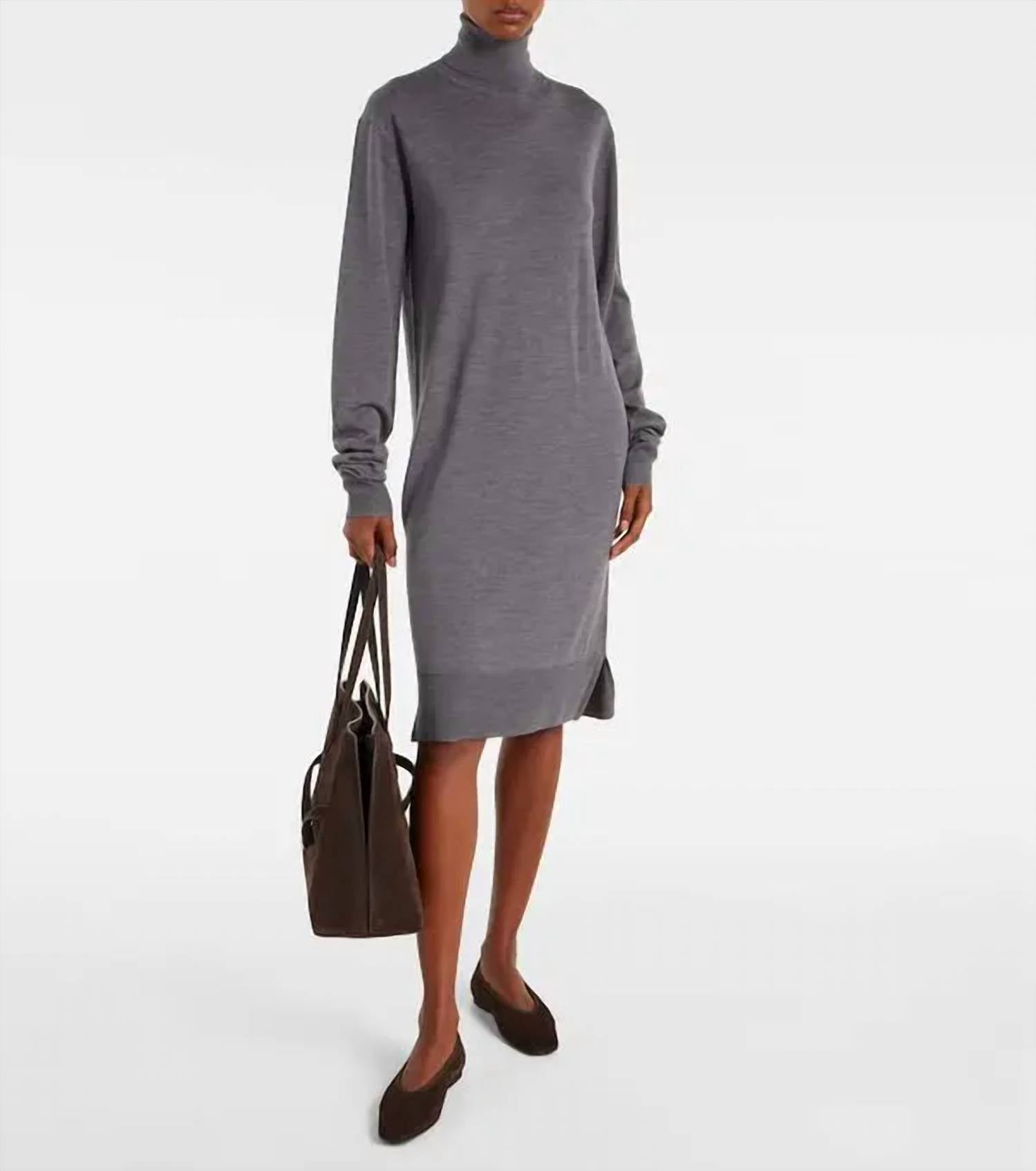 Toteme - Turtleneck Long Sleeve Dress