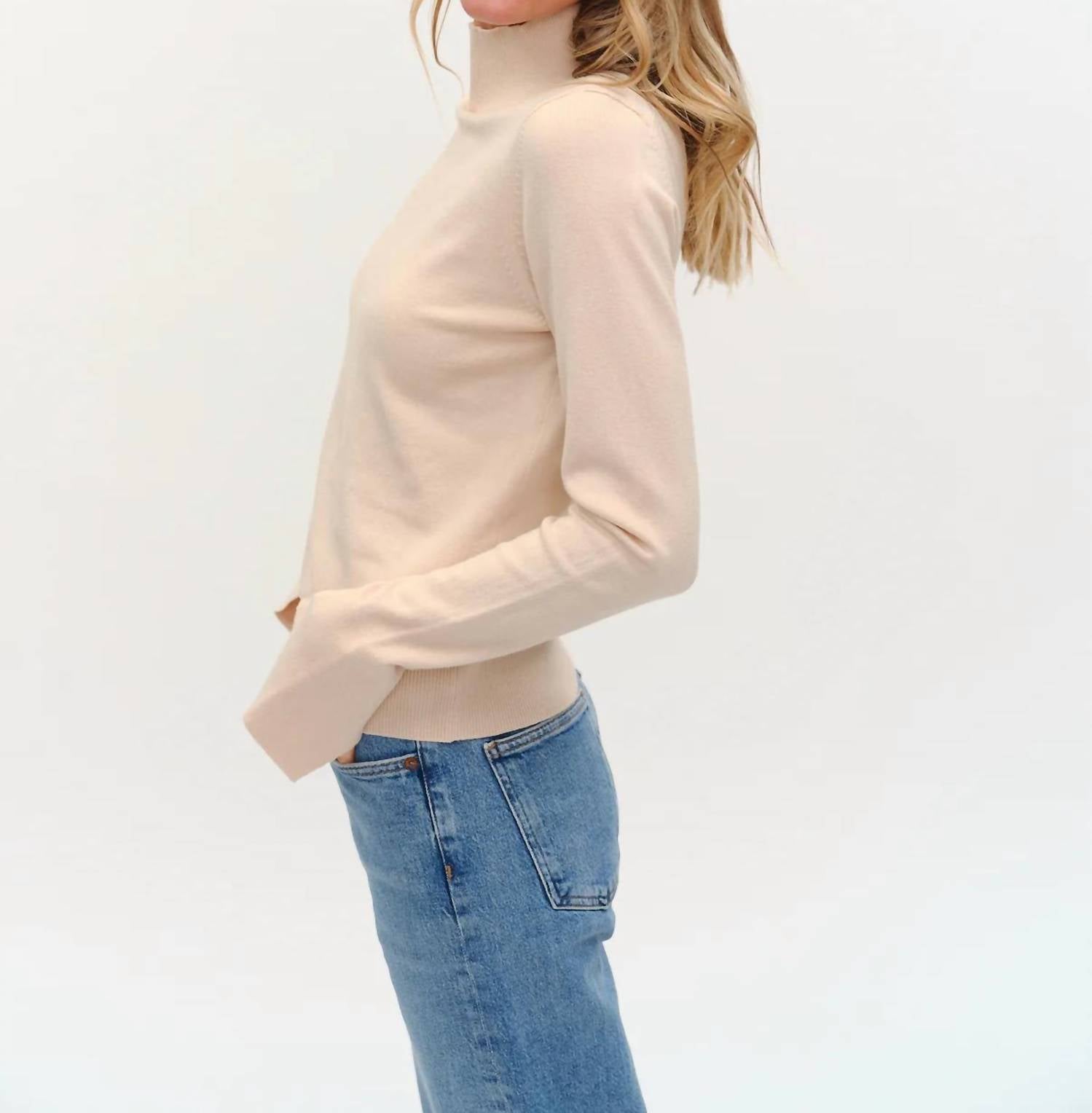 Six/Fifty - Justine Turtleneck Novelty Cuff Sweater