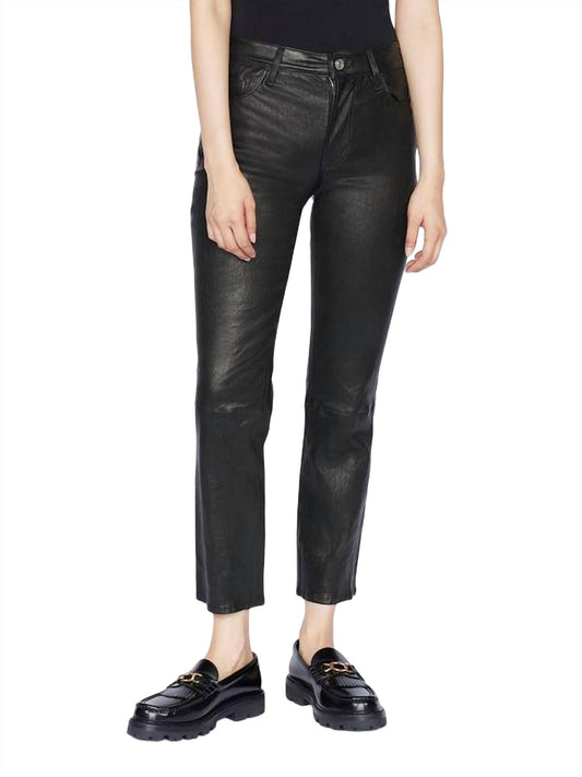 Frame - LEATHER LE HIGH STRAIGHT JEAN