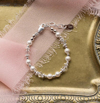 Cherished Moments - Baby Girls Hope Pearl And Sterling Silver Bracelet