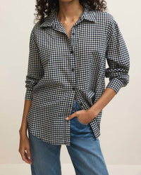 Z Supply Seaport Button Up Top in eclipse - women's shirt