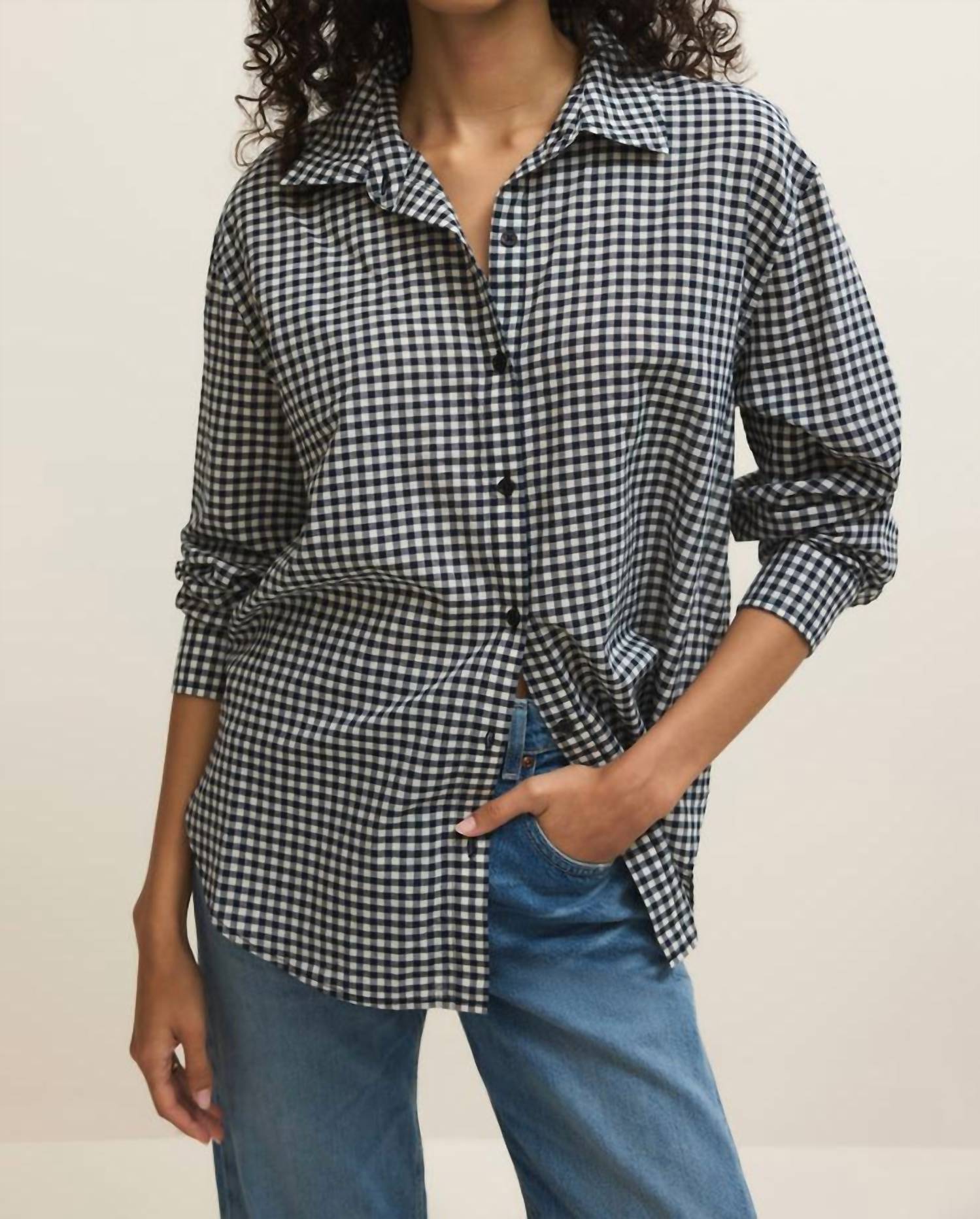 Z Supply Seaport Button Up Top in eclipse - women's shirt
