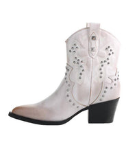 CHINESE LAUNDRY Women's Nowhere Burnished Boots in white - women's shoe - detail view