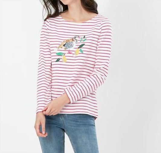 Joules - Harbour Luxe Christmas Partridge Top