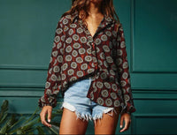 Bucketlist - Drea Geometric Print Blouse