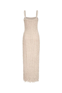 Andres Otalora - Poesia Quieta Hand Knit Macrame Maxi Dress