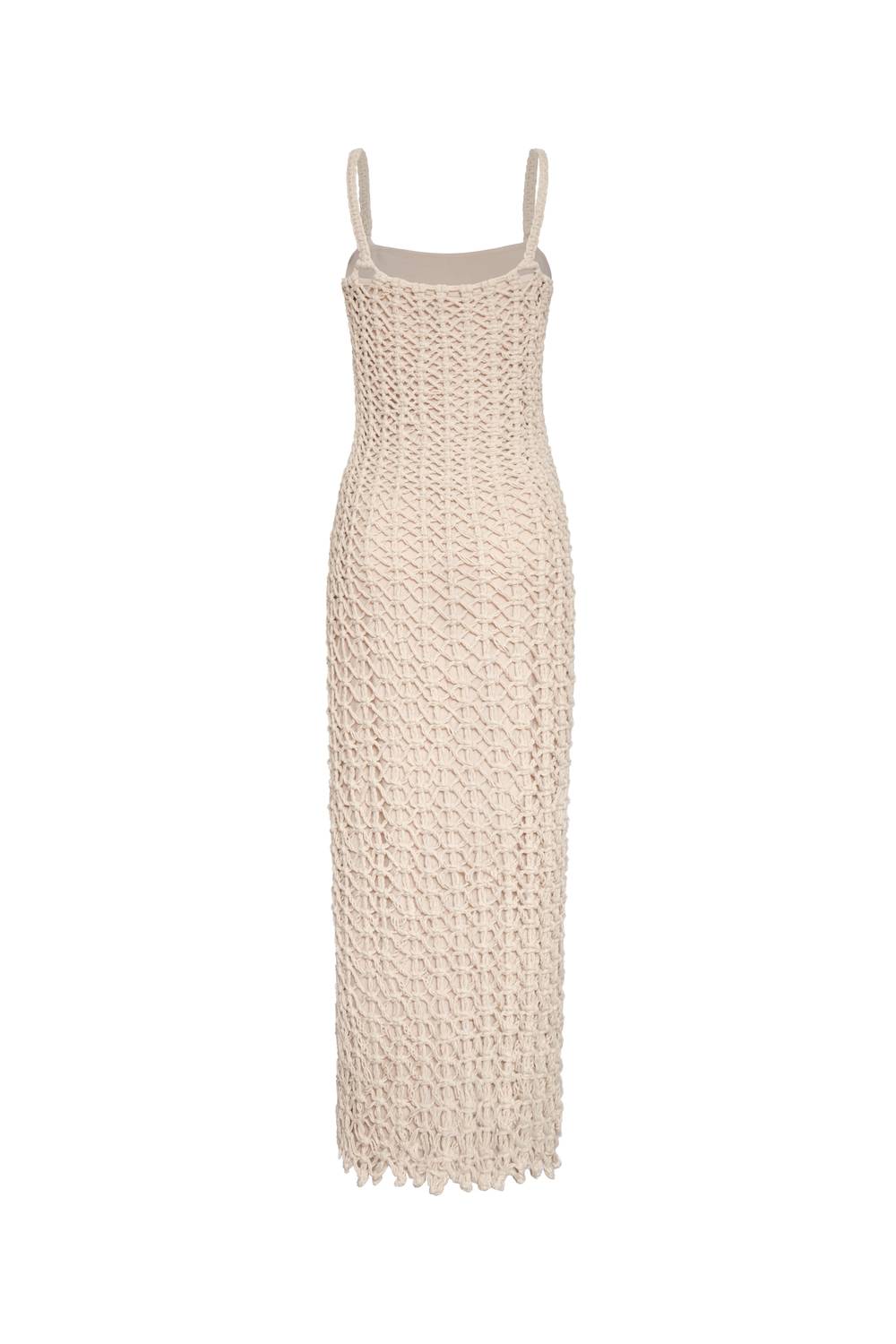 Andres Otalora - Poesia Quieta Hand Knit Macrame Maxi Dress