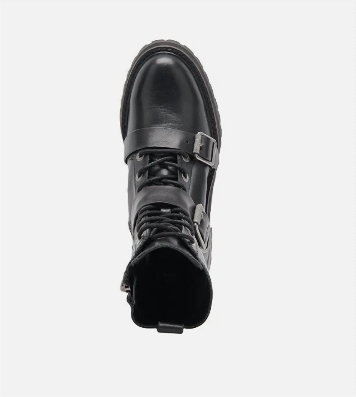 Dolce Vita - Women's Lug Sole Leather Combat Boots