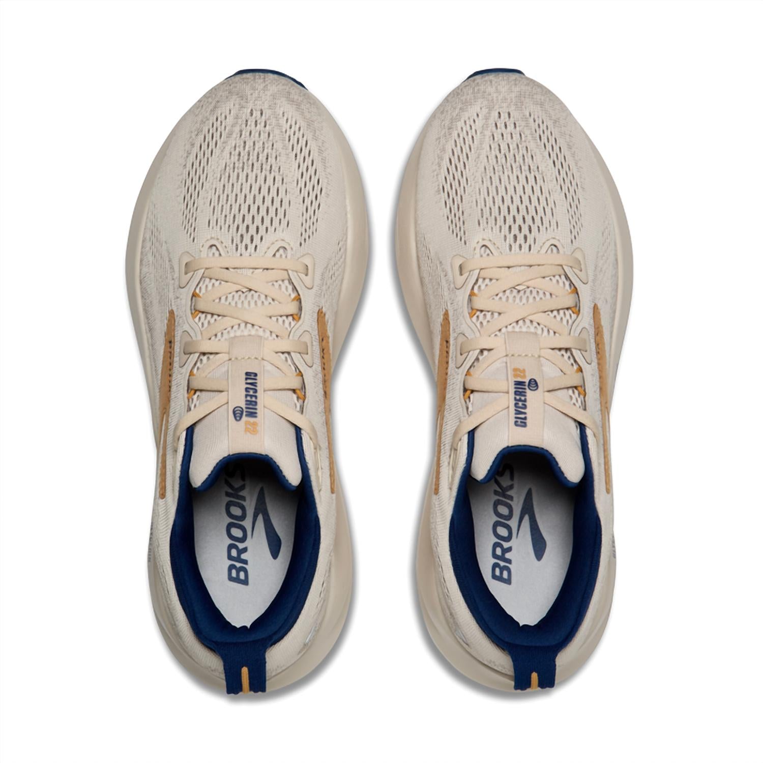 BROOKS Men's Glycerin 22 Shoe in moonbeam blue taffy - men's sneaker - alternate view