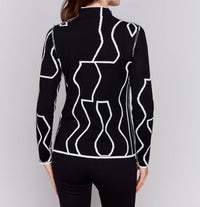 Charlie B - Reversible Mockneck Fitted Sweater