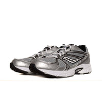 SAUCONY Men's Ride Millennium Shoes in silver black - men's shoe - detail view