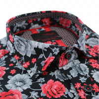 Eight X - Monochromatic Rose Short Sleeve Shirt
