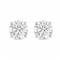 Diana M Jewels - 4.00 Cts Round Lab Diamond Stud Earrings