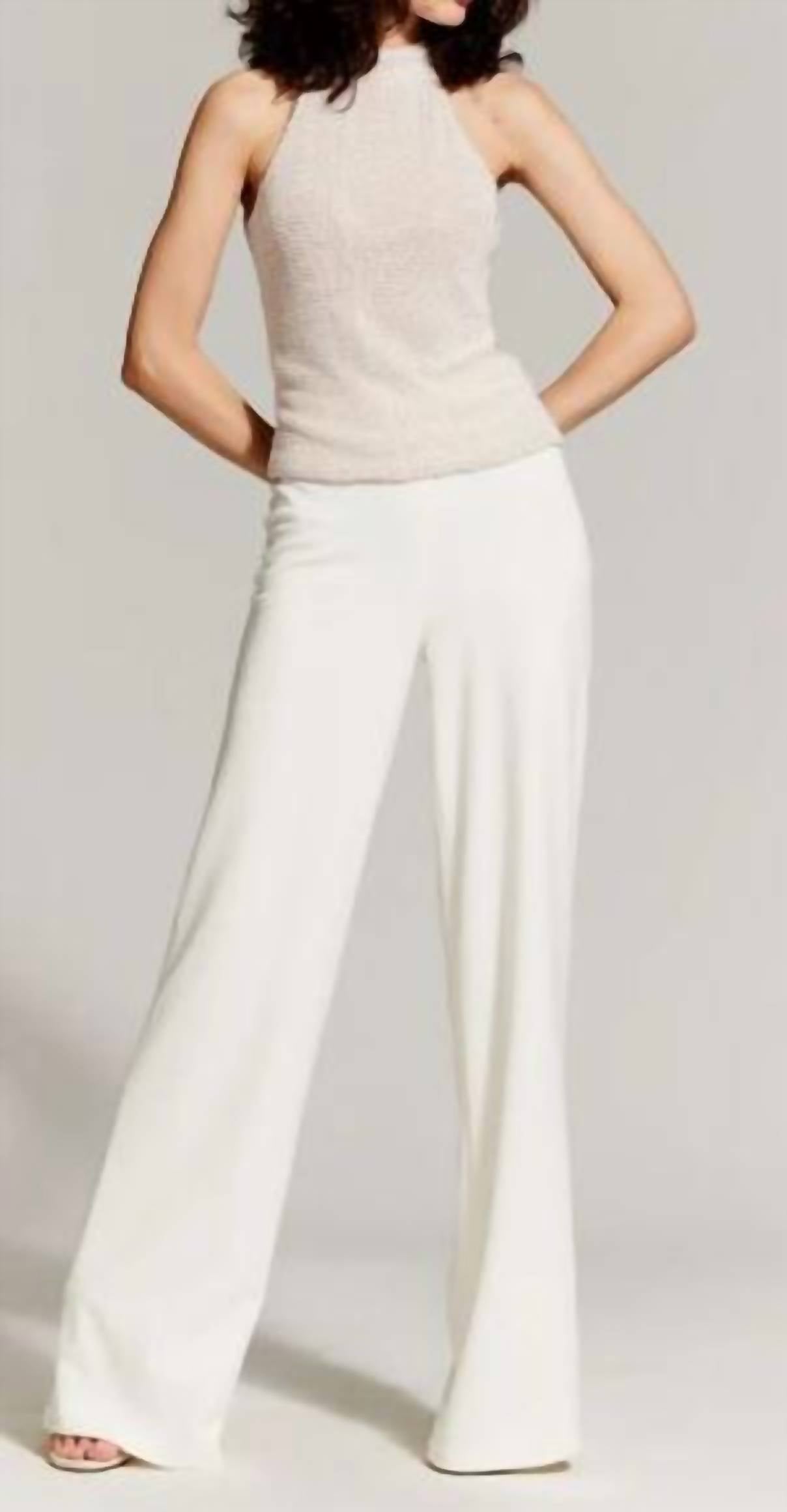 Emily Shalant - Stretch Crepe Wide Leg Pant