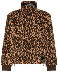 Amiri Printed Bandana Fleece Jacket in brown tan - men's jacket - alternate view
