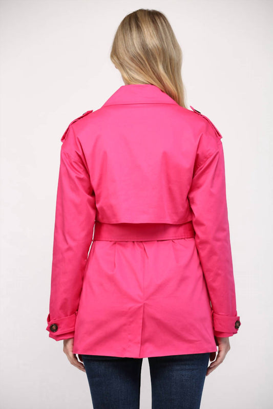 Fate - Belted Short Trench Coat