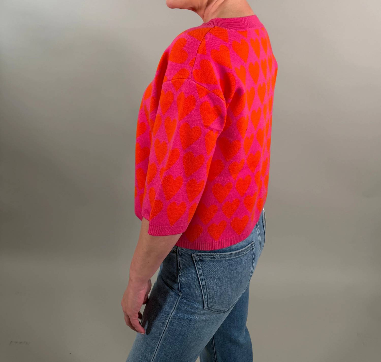 Ivy Jane - Bold Heart-print Cardigan