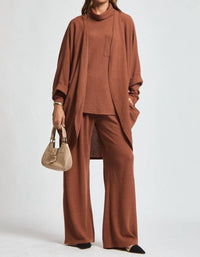 Dear Scarlett - Get Away Top Cardigan Pants 3 Piece Set