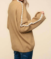 Haptics - Stitch Detail Oversized Sweater