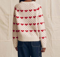 The Great. - Heart Crew Motif Sweater