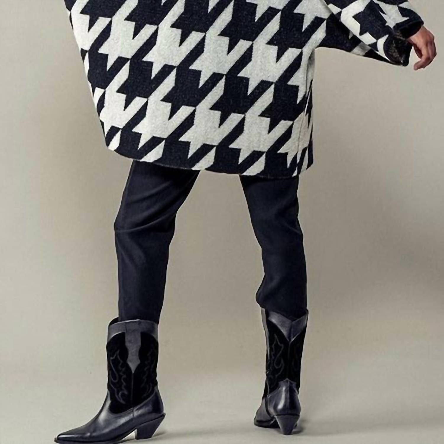 Urban Daizy - Chunky Houndstooth Cardigan