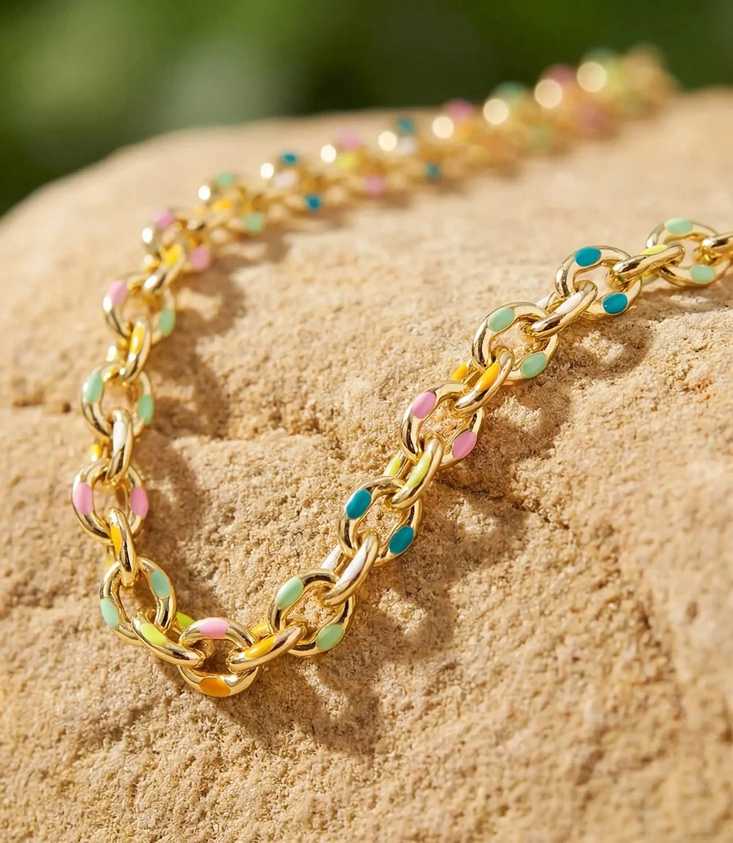 Marlyn Schiff - Women's Painted Link Necklace
