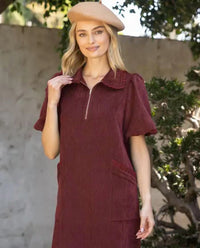Voy - Raquel Ruffle Pocket Detail Mini Dress