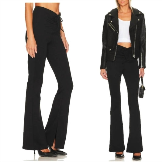 Blanknyc - Flare Pants with Drawstring Front