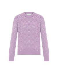 Theo The Label - Women's Ersa Pointelle Argyle Pullover
