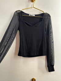 PROJECT SOCIAL T Women's On The Edge Top in black - women's blouse - alternate view