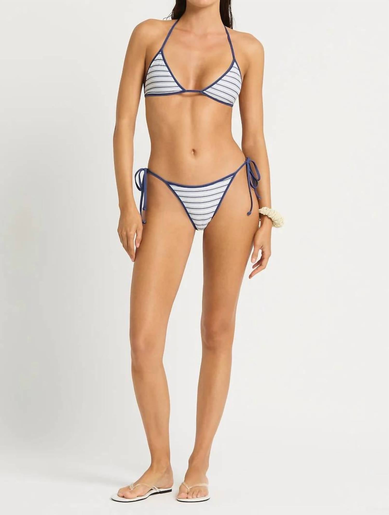 bond-eye addison brief in riviera stripe - women's swimwear