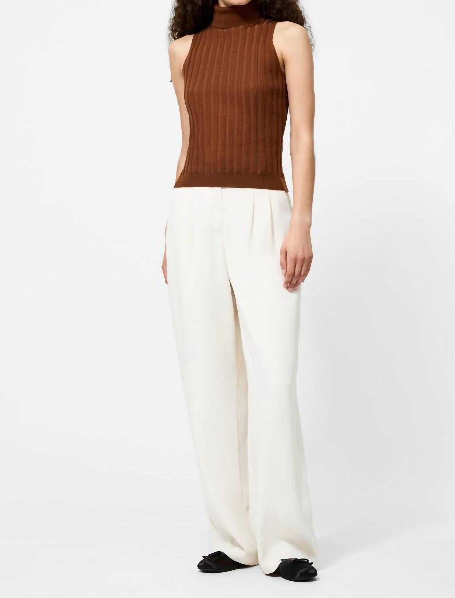 French Connection - turtleneck tank sweater