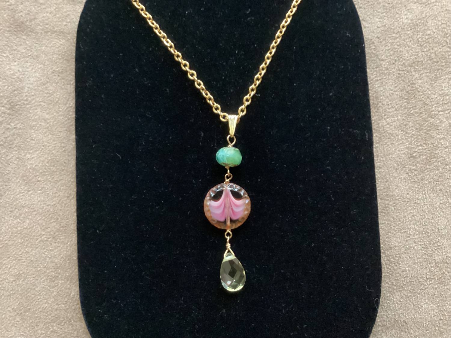 Brighton - Women's Glass With Crystal Drop Pendant