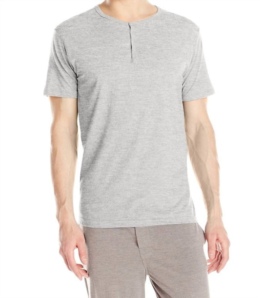 Papi - Knit Jersey Short Sleeve Henley Shirt