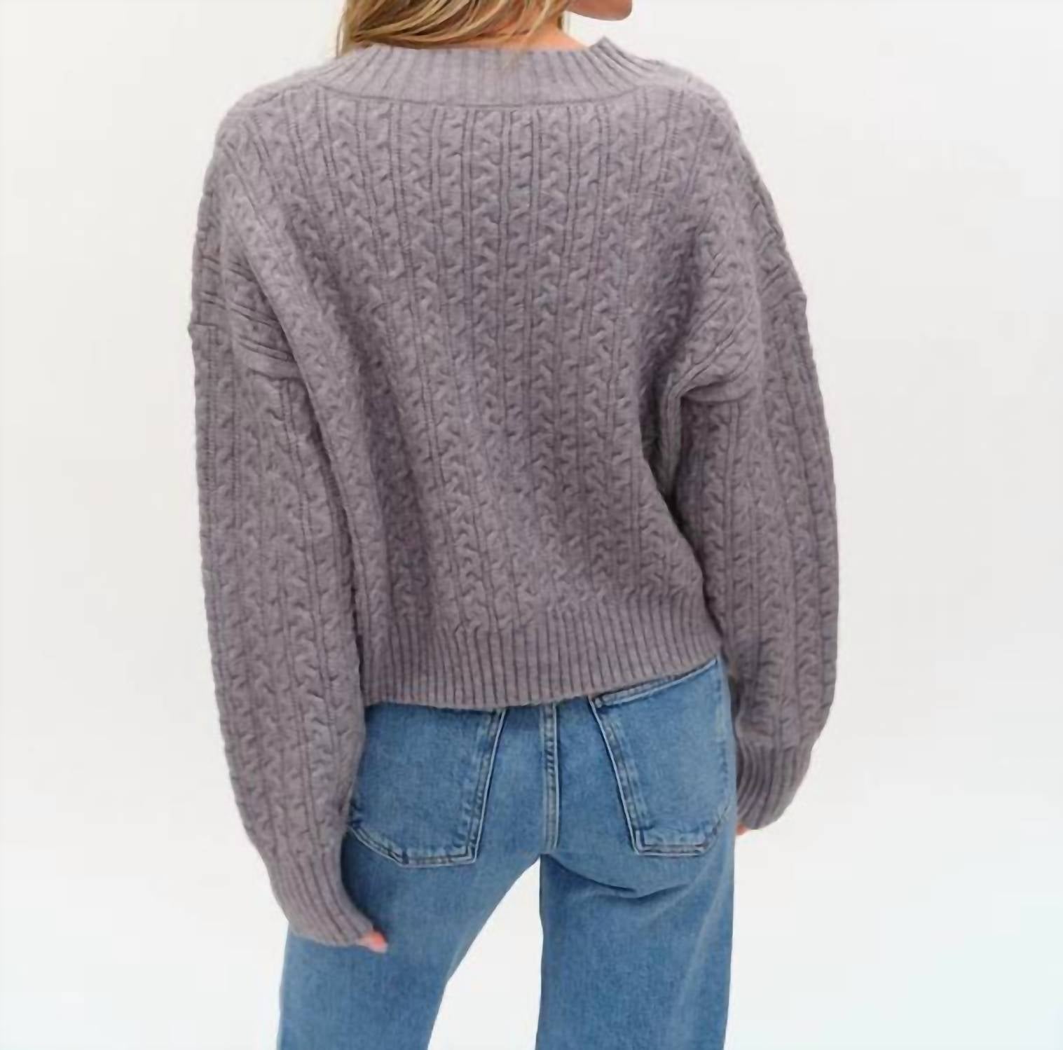 Six/Fifty - Camden Cable Knit Sweater